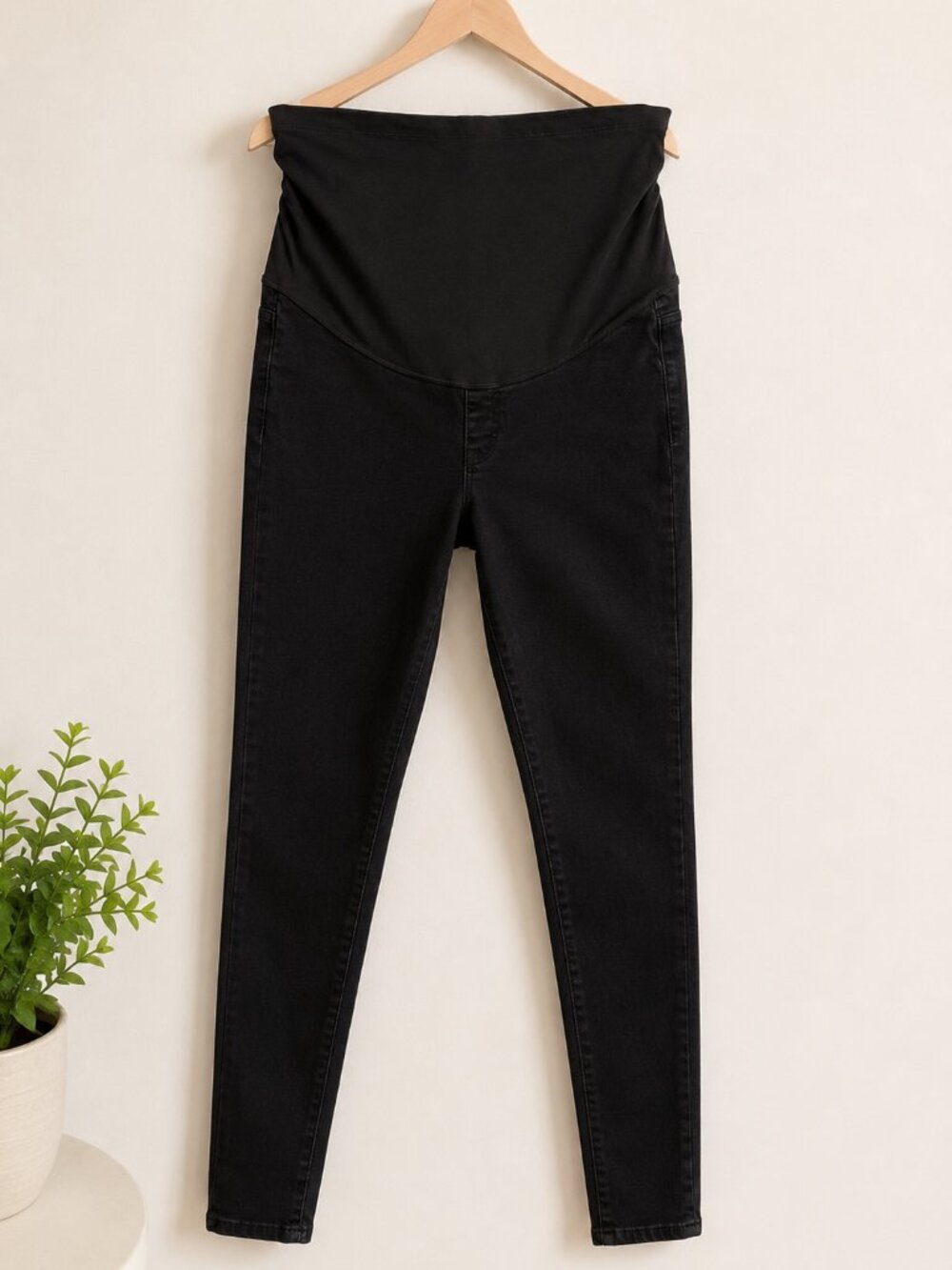 Madewell Women's Maternity Over-The-Belly Skinny Jeans Black
